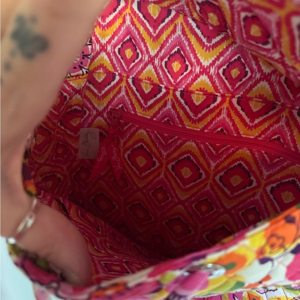 NWT Vera Bradley backpack convertible tote in Clementine pattern - Picture 13 of 15